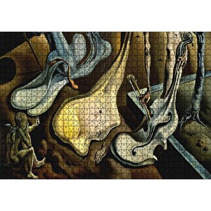 Salvador Dali Akşam Örümceği Göreli Puzzle Yapboz Mdf Ahşap 1000 Parça