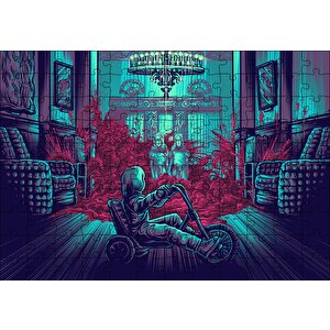 The Shining İkizler Ve Bisikletli Çocuk Puzzle Yapboz Mdf Ahşap 120 Parça