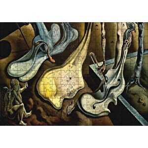 Salvador Dali Akşam Örümceği Göreli Puzzle Yapboz Mdf Ahşap 255 Parça