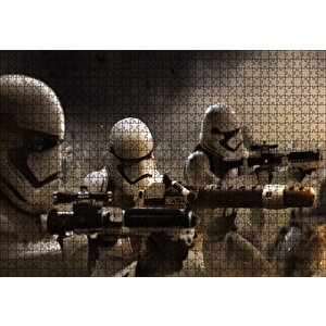 Star Wars Stormtroopers Cephede Puzzle Yapboz Mdf Ahşap 1000 Parça