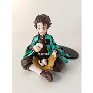 Anime Demon Slayer Kimetsu No Yaiba Tanjiro 10 Cm Oturan Karakter Figür Oyuncak Biblo