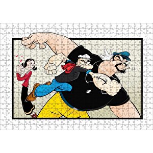 Cakapuzzle  Safinaz Ve Temel Reis İle Kabasakal Yumruk Puzzle Yapboz Mdf Ahşap