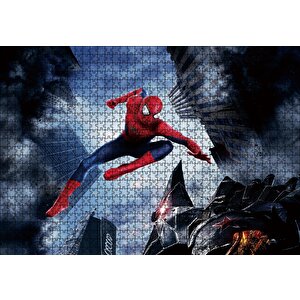 The Amazing Spider-man 2 Puzzle Yapboz Mdf Ahşap 1000 Parça