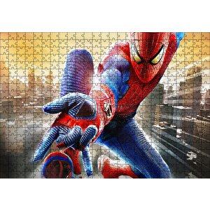 The Amazing Spider-man 2 Ağ Atışı Puzzle Yapboz Mdf Ahşap 500 Parça