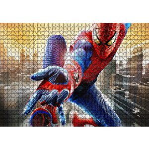 The Amazing Spider-man 2 Ağ Atışı Puzzle Yapboz Mdf Ahşap 1000 Parça