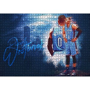 Russell Westbrook Puzzle Yapboz Mdf Ahşap 1000 Parça