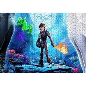 Hıçgıdık Ve Alevli Asası Puzzle Yapboz Mdf Ahşap 500 Parça