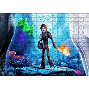 Hıçgıdık Ve Alevli Asası Puzzle Yapboz Mdf Ahşap 255 Parça