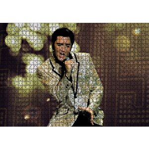 Elvis Presley Puzzle Yapboz Mdf Ahşap 1000 Parça