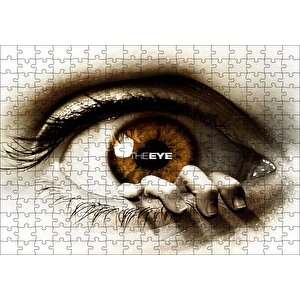Göz Ve Kenarındaki Parmaklar Puzzle Yapboz Mdf Ahşap 255 Parça