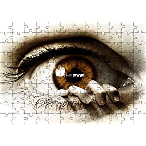 Göz Ve Kenarındaki Parmaklar Puzzle Yapboz Mdf Ahşap 120 Parça