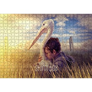 Fırtına Çocuk Ve Pelikan Puzzle Yapboz Mdf Ahşap 500 Parça