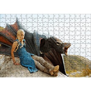 Game Of Thrones Daenerys Targaryen Puzzle Yapboz Mdf Ahşap 255 Parça