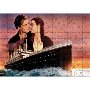 Cakapuzzle  Titanik Rose Ve Jack Film Görseli Puzzle Yapboz Mdf Ahşap