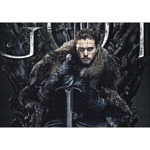 Game Of Thrones Jon Snow Tahtta Puzzle Yapboz Mdf Ahşap 120 Parça