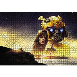 Bumblebee, Hailee Steinfeld Ve John Cena Puzzle Yapboz Mdf Ahşap 1000 Parça