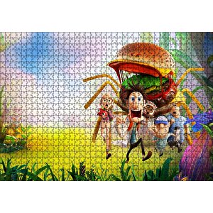 Cakapuzzle  Köfte Yağmuru 2 Animasyon Filmi Görseli Puzzle Yapboz Mdf Ahşap