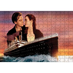 Titanik Rose Ve Jack Film Görseli Puzzle Yapboz Mdf Ahşap 255 Parça