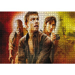 Kanlı Elmas Leo Ve Jennifer Afiş Puzzle Yapboz Mdf Ahşap 1000 Parça