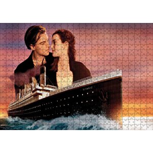 Titanik Rose Ve Jack Film Görseli Puzzle Yapboz Mdf Ahşap 500 Parça