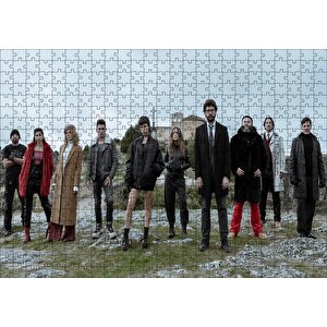 La Casa De Papel Tam Kadro Puzzle Yapboz Mdf Ahşap 500 Parça