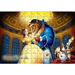 Güzel Ve Çirkin Dans Sahnesi Puzzle Yapboz Mdf Ahşap 120 Parça