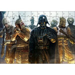 Darth Vader Ve Ödül Avcıları Puzzle Yapboz Mdf Ahşap 120 Parça