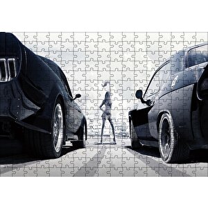 Hızlı Ve Öfkeli Drag Başlıyor Görsel Puzzle Yapboz Mdf Ahşap 255 Parça