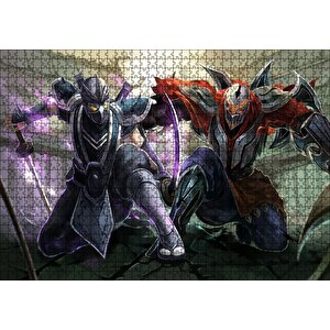 League Of Legends Karakterleri Puzzle Yapboz Mdf Ahşap 1000 Parça