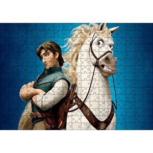 Tangled At Ve Sürücüsü Puzzle Yapboz Mdf Ahşap 255 Parça