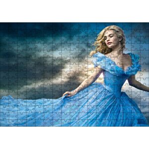 Külkedisi Elbiseli Kadın Ve Bulutlar Görseli Puzzle Yapboz Mdf Ahşap 255 Parça