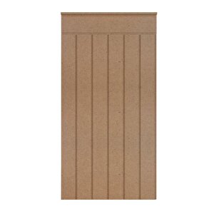 5 Adet  54 X 103 Cm Hediyeli Dekoratif Duvar Paneli  Boyanabilir Ahşap 6 Mm Ham Mdf Dekoratif Panel