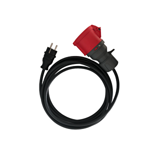 SGSTEC® Elektrikli Araç Şarj Cihazı Trifaze - Monofaze 5mt 16A Dönüştürücü Kablo