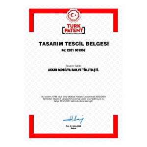 Rüya Beyaz Çalışma Masası Siyah Ayak Beyaz