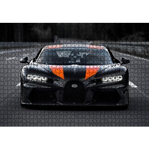 Bugatti Chiron Prototip Puzzle Yapboz Mdf Ahşap 1000 Parça