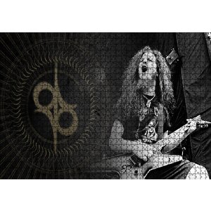 Dimebag Darrell Elektrogitar Puzzle Yapboz Mdf Ahşap 1000 Parça