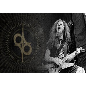 Dimebag Darrell Elektrogitar Puzzle Yapboz Mdf Ahşap 500 Parça