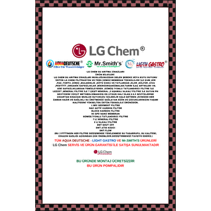 Lg Chem Gold Plus Pompali Montaj Dahi̇l Beyaz Si̇yah Renk 14 Aşama 7 Fi̇li̇tre 12 Li̇tre Su Aritma Ci̇hazi