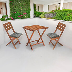 Katlanır Bahçe Masa Sandalye Seti Balkon Masası Çay Seti 2203