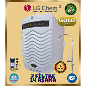 Gold Plus Pompali Montaj Dahi̇l Beyaz Renk 14 Aşama 7 Fi̇li̇tre 12 Li̇tre Su Aritma Ci̇hazi