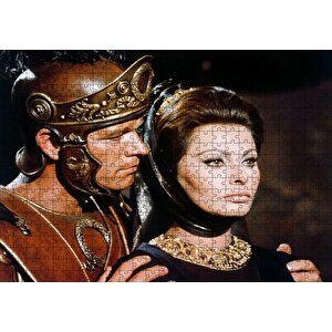 Sophia Loren Roma İmparatorluğunun Düşüşü Görseli Puzzle Yapboz Mdf Ahşap 500 Parça
