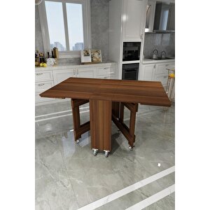 Pratik Katlanır Mega Flamingo Masa Koyu Ceviz