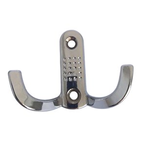 Klasik Noktalı Askı Krom Portmanto Askı Vestiyer Duvar Askısı Metal Dolap Elbise Askılığı