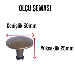 8 Adet Düz Düğme Antik Sarı Kulp Mobilya Çekmece Dolap Kapak Kulbu Metal Kulp Aksesuarları Vidalı