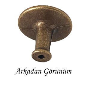 8 Adet Düz Düğme Antik Sarı Kulp Mobilya Çekmece Dolap Kapak Kulbu Metal Kulp Aksesuarları Vidalı