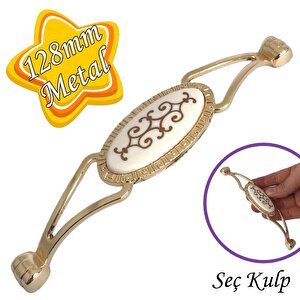 Seç Kulp Altın Gold 128 Mm Kulp Mobilya Mutfak Dolabı Çekmece Dolap Kapak Kulpu Kulbu Metal Kulpları