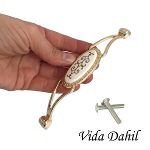 Seç Kulp Altın Gold 128 Mm Kulp Mobilya Mutfak Dolabı Çekmece Dolap Kapak Kulpu Kulbu Metal Kulpları