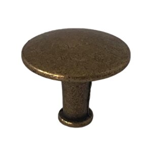 5 Adet Düz Düğme Antik Sarı Kulp Mobilya Çekmece Dolap Kapak Kulbu Metal Kulp Aksesuarları Vidalı