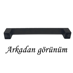 Bihter Desenli Kulp 128 Mm Siyah Mutfak Kulpu Çekmece Dolap Kapak Kulbu Metal  Mobilya Dolabı Kulpları