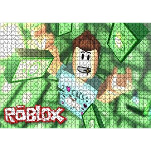 Mutlu Röblox Görseli Puzzle Yapboz Mdf Ahşap 1000 Parça